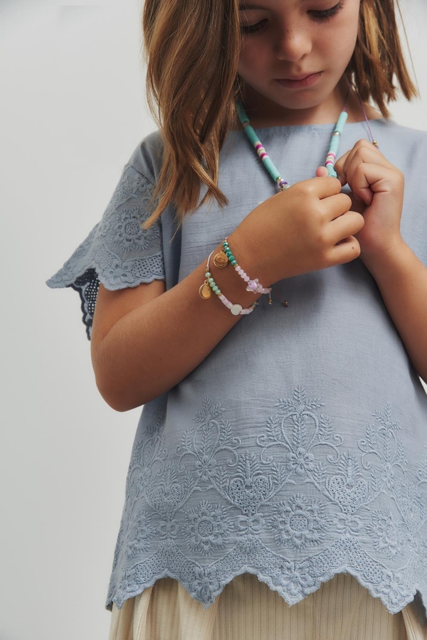 camisa broderie girls