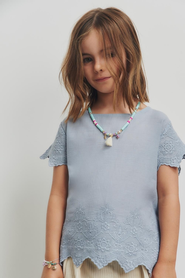 camisa broderie girls