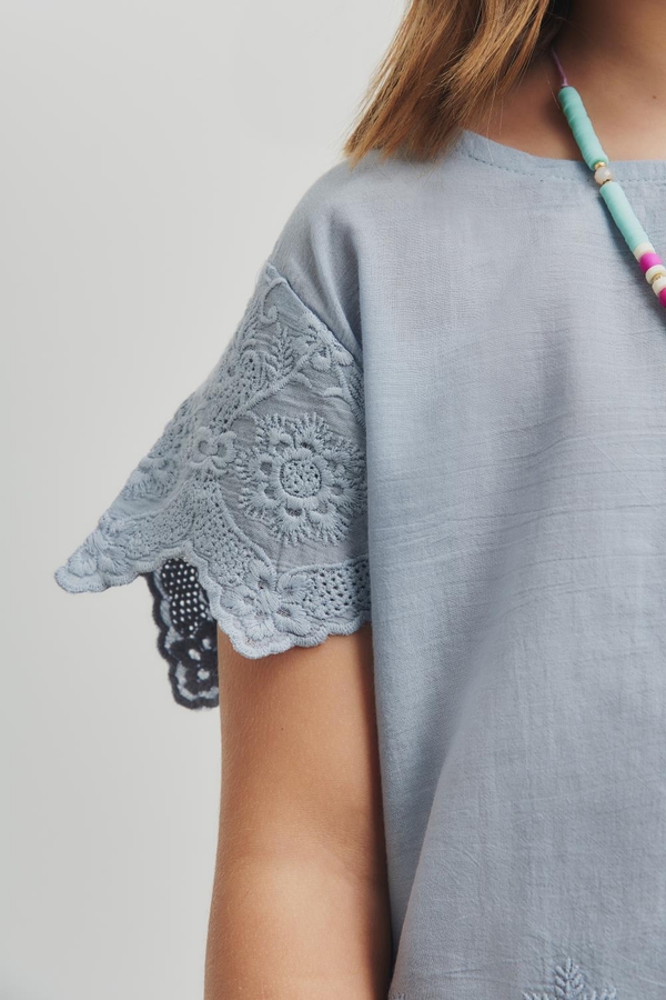 camisa broderie girls