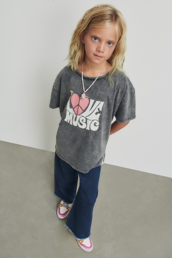 polera love music girls