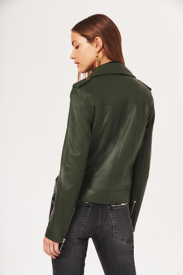 chaqueta choff cuero