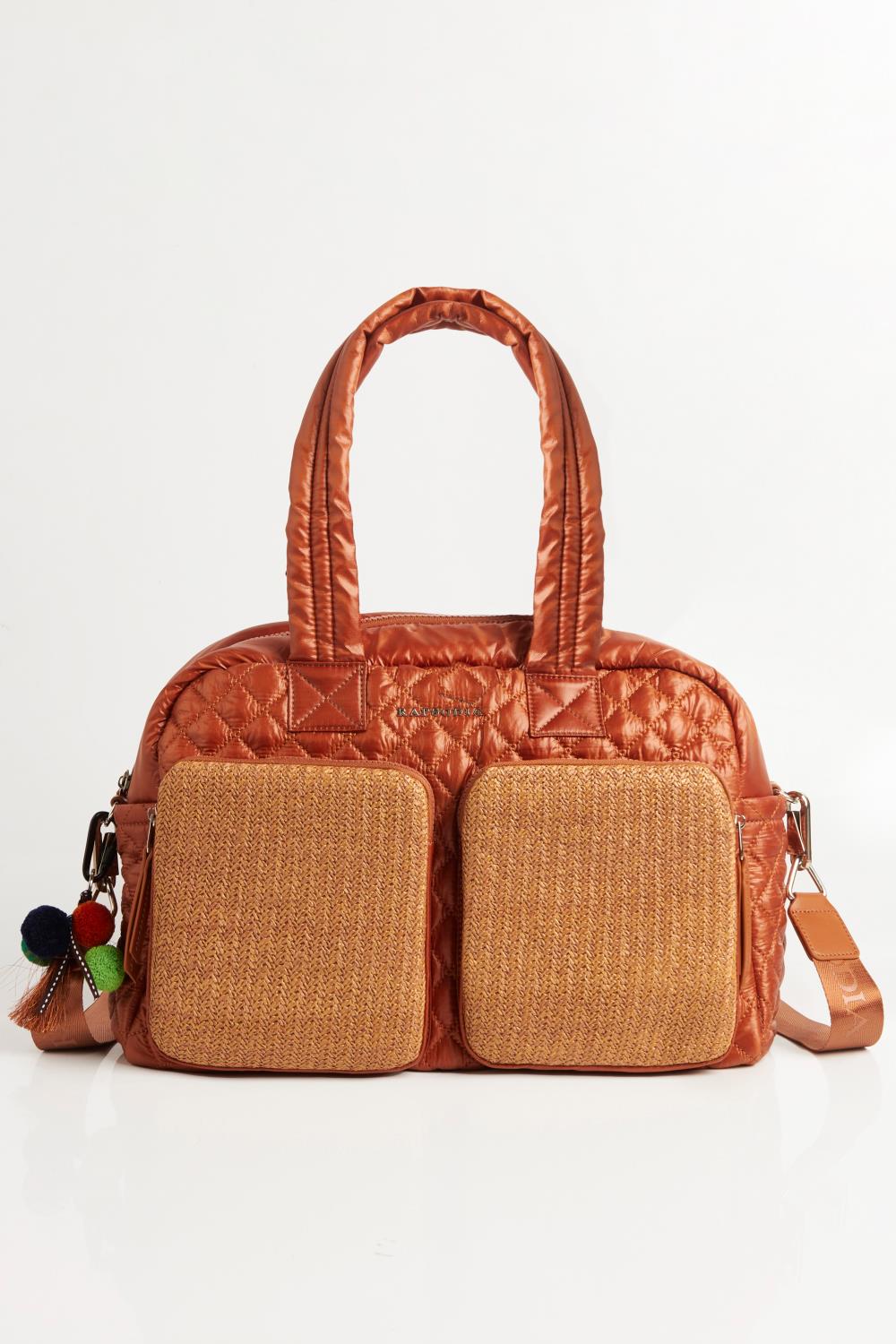 Bolso rafia best sale rojo