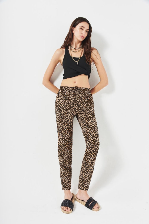 pantalon porter leopard