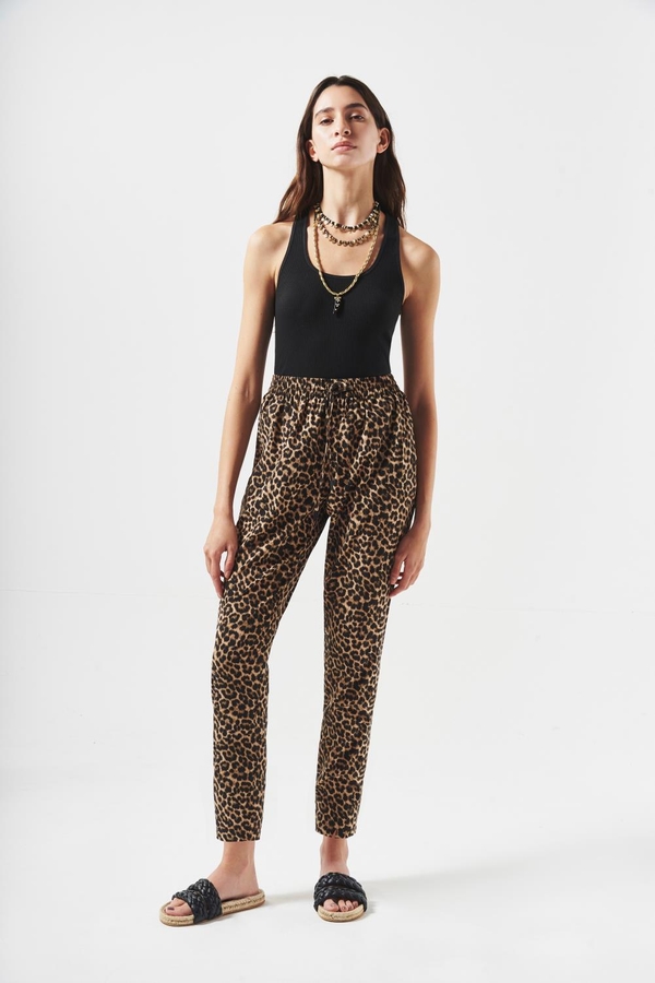 pantalon porter leopard