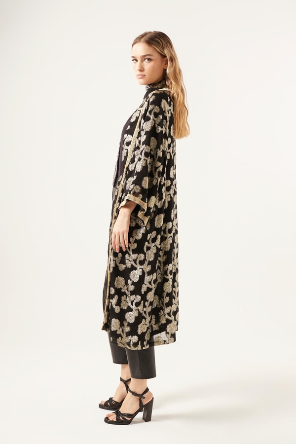 kimono gradient jacquard