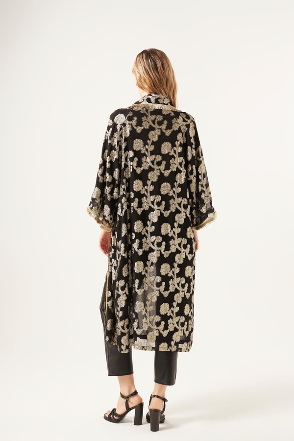 kimono gradient jacquard