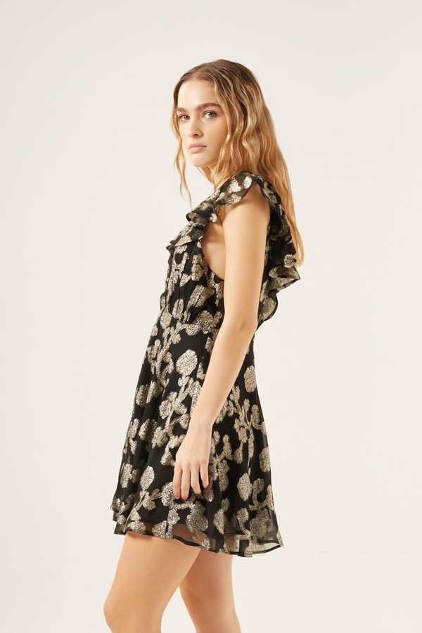 vestido gradient jacquard