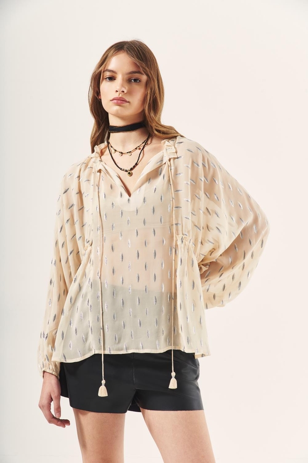 camisa multicolor lurex