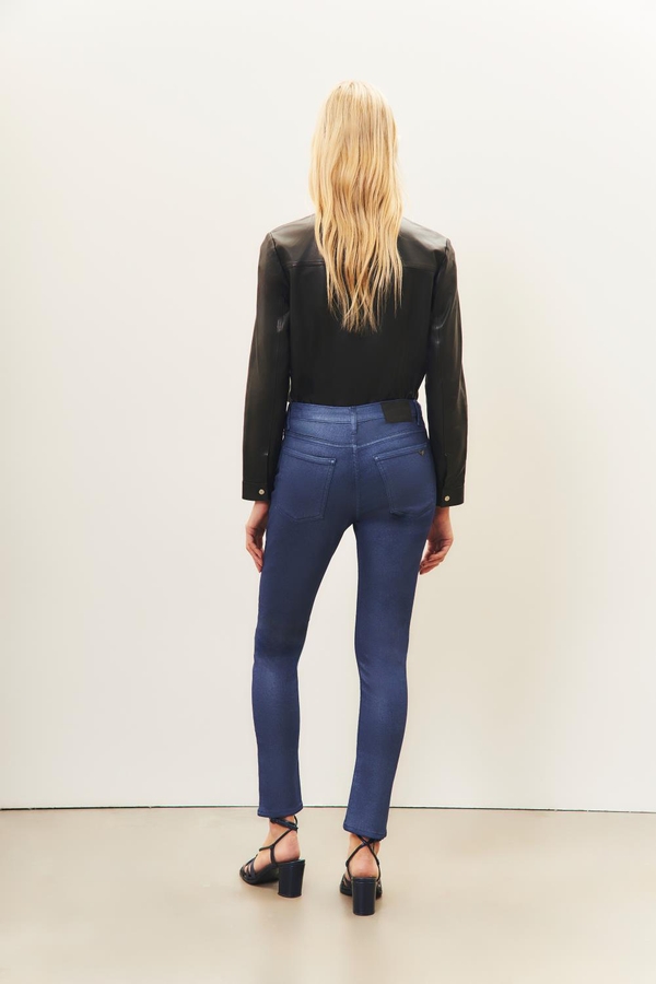 jean slim metal blue