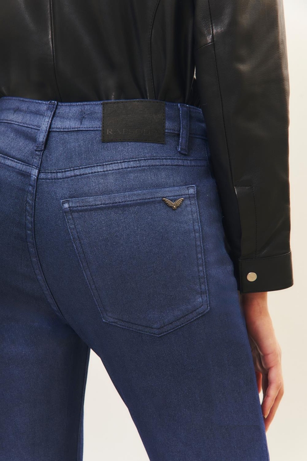 jean slim metal blue