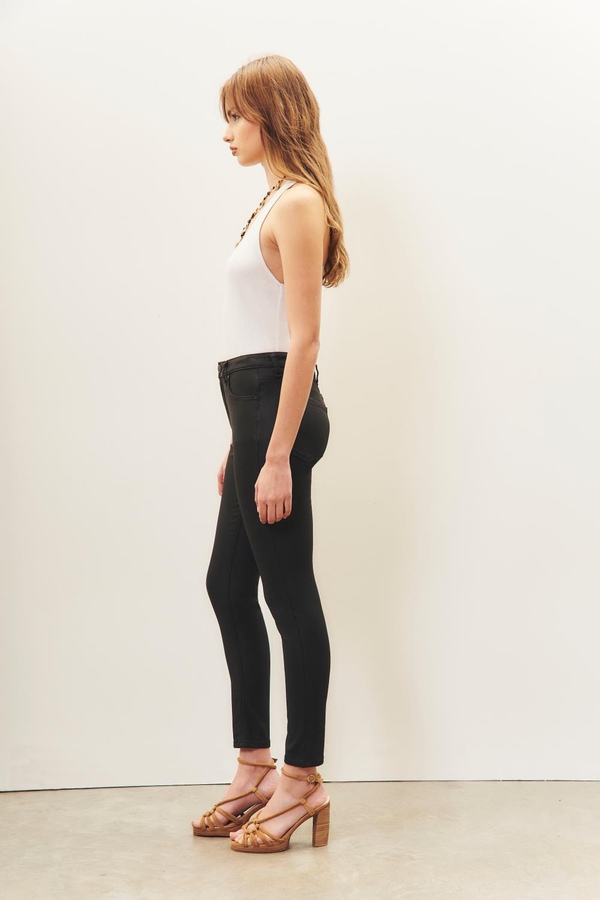 jean skinny satin black