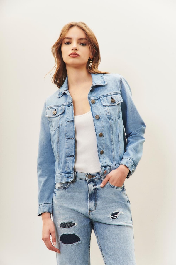 campera basic denim