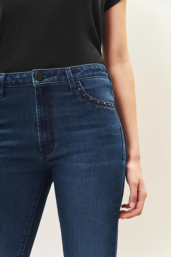 jean slim blue metal