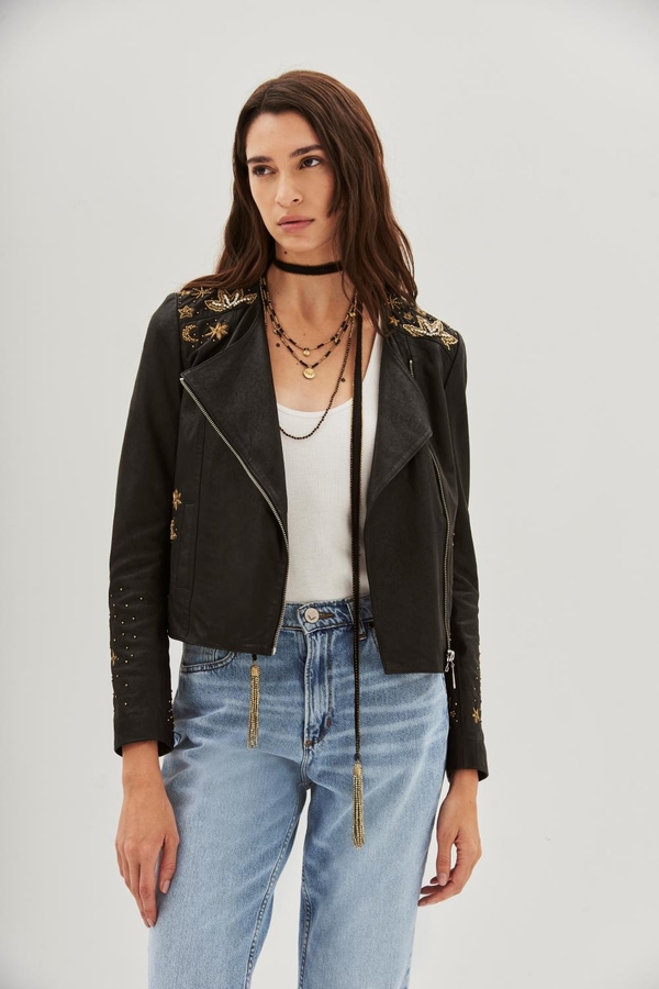 chaqueta cosmos cuero