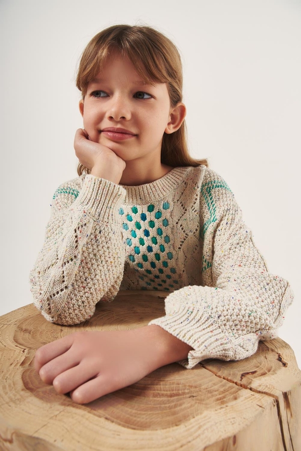sweater pointelle girls