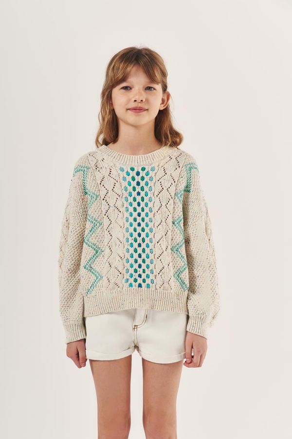 sweater pointelle girls