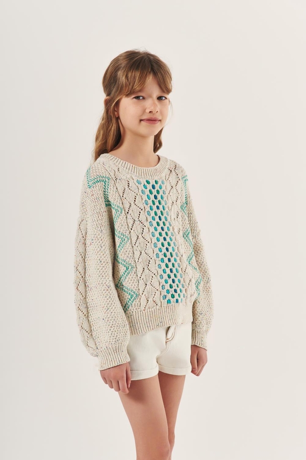 sweater pointelle girls