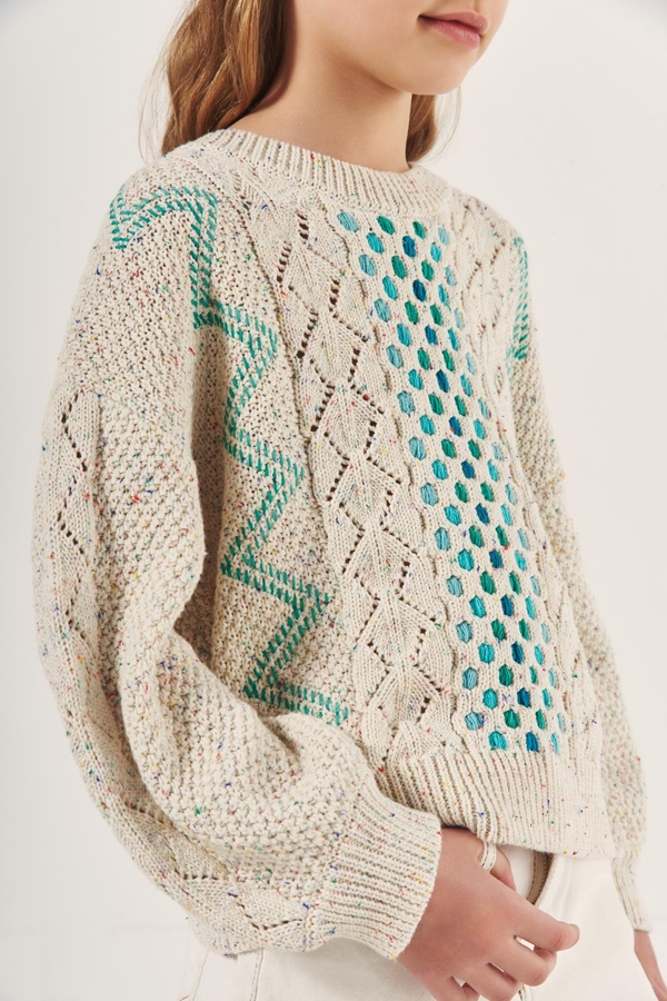 sweater pointelle girls