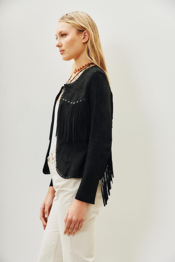 chaqueta west cuero