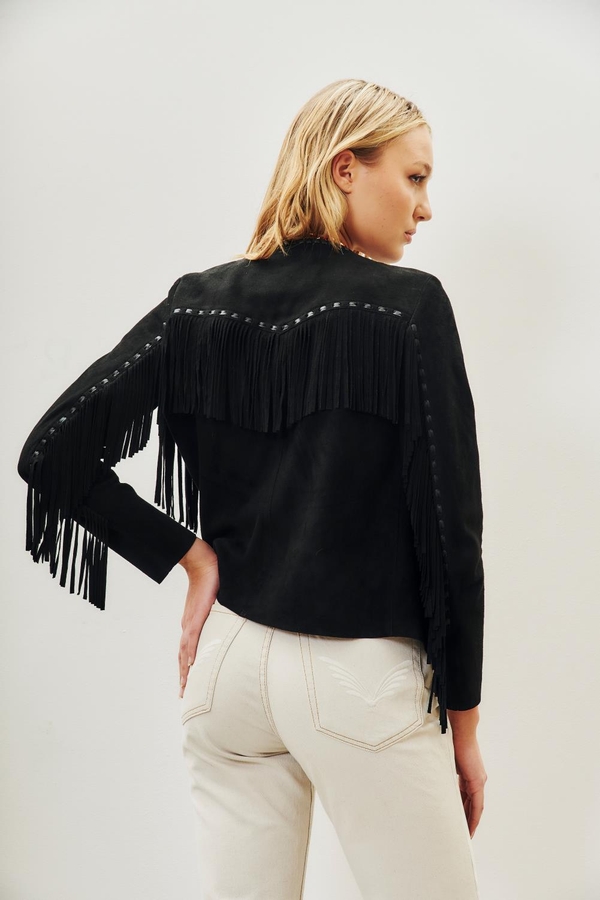 chaqueta west cuero