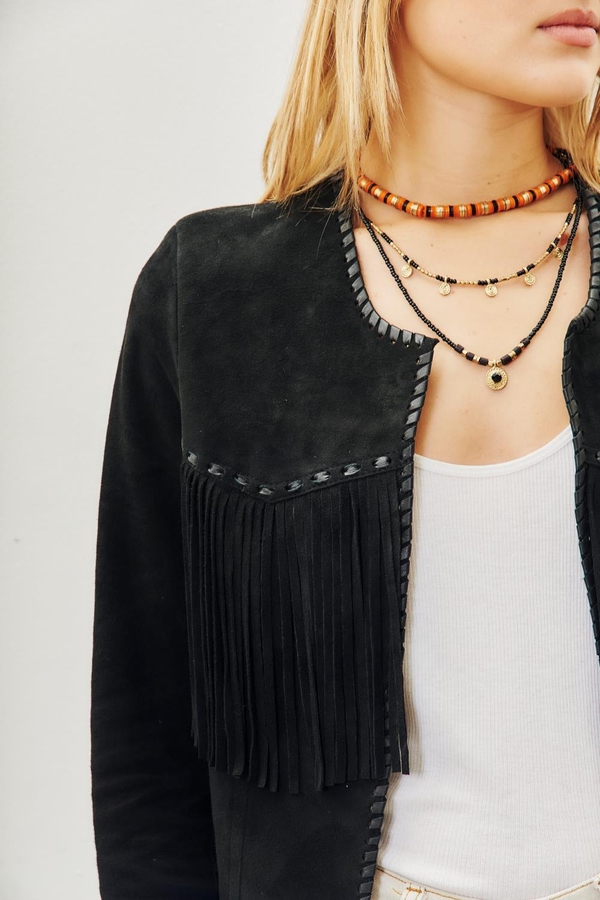 chaqueta west cuero