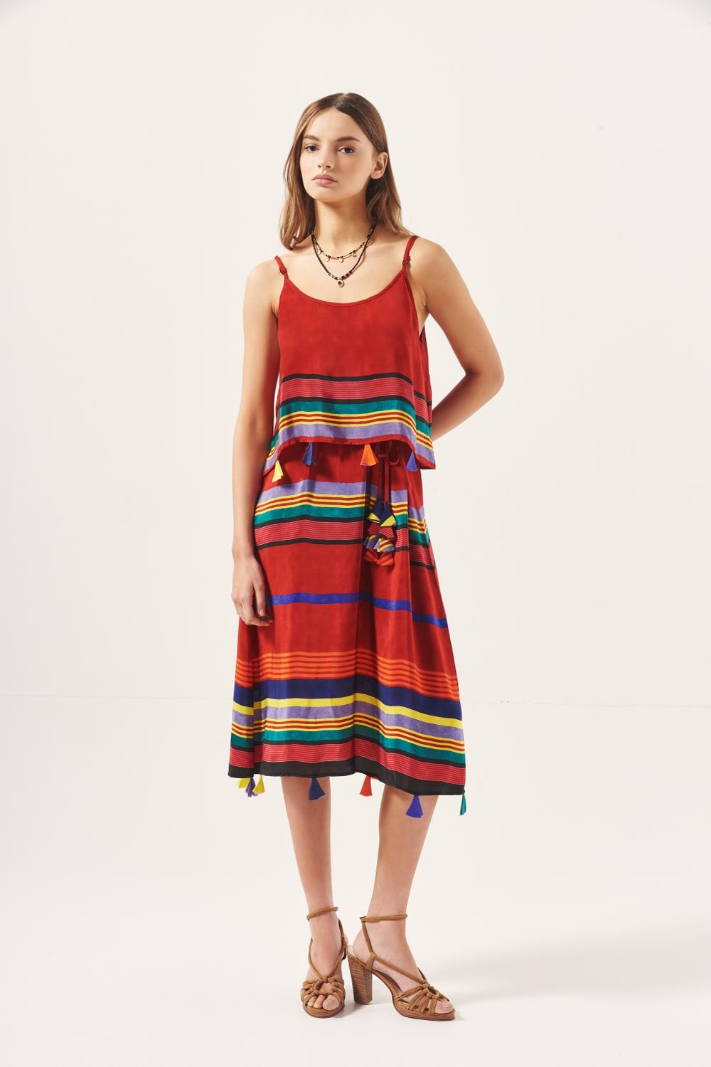 vestido voyage stripes