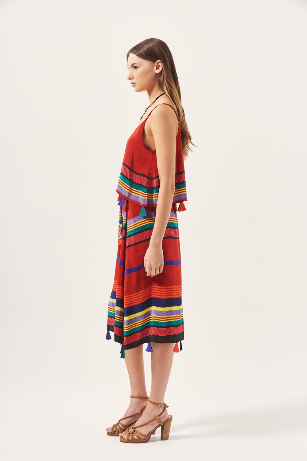 vestido voyage stripes