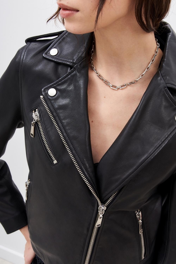 chaqueta  moto cuero