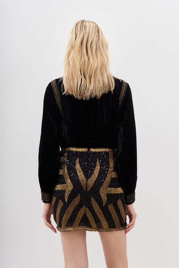 falda zebra
