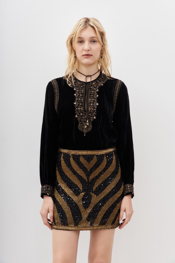 falda zebra