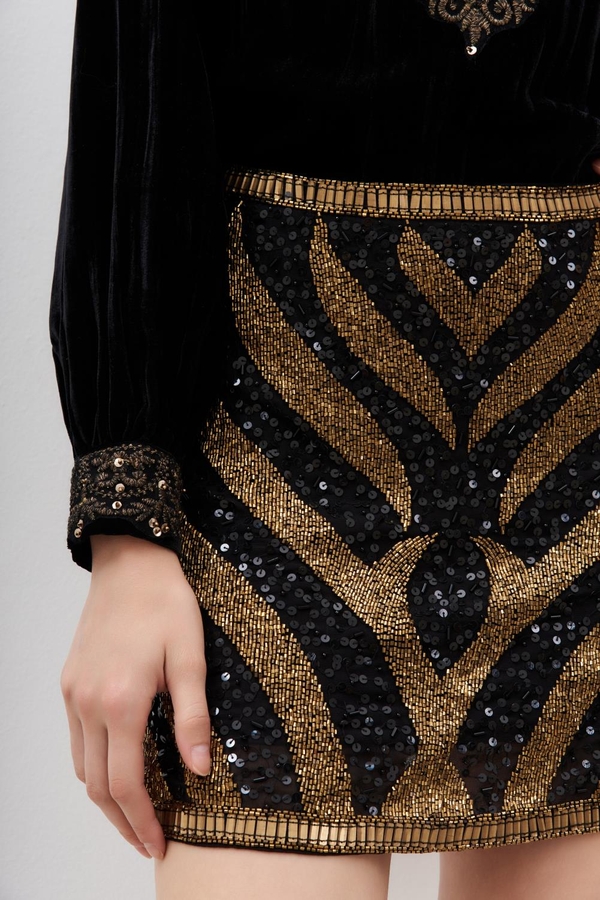 falda zebra