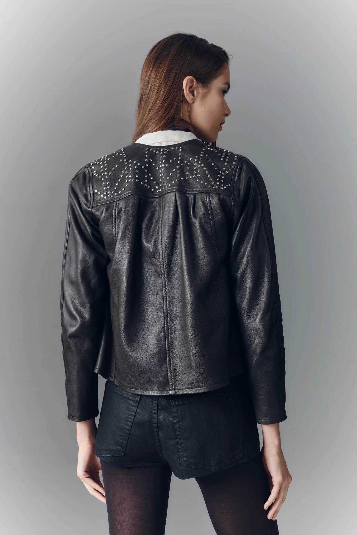 chaqueta arrow cuero