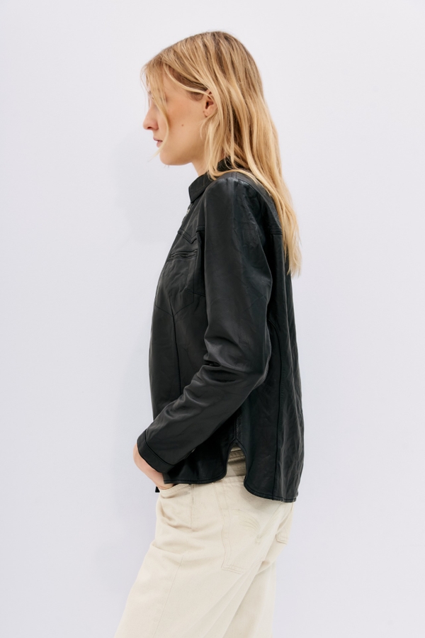 camisa bellota soft cuero