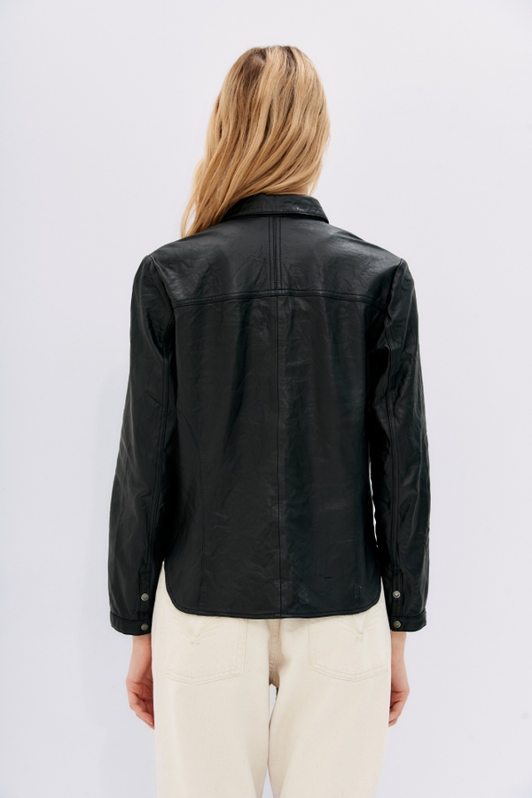 camisa bellota soft cuero
