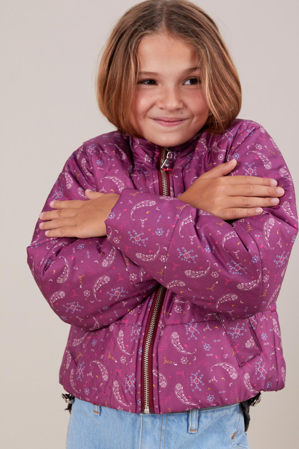 Chaqueta Paisley Puffy Girls