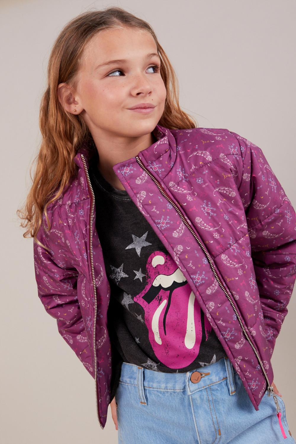 Chaqueta Paisley Puffy Girls