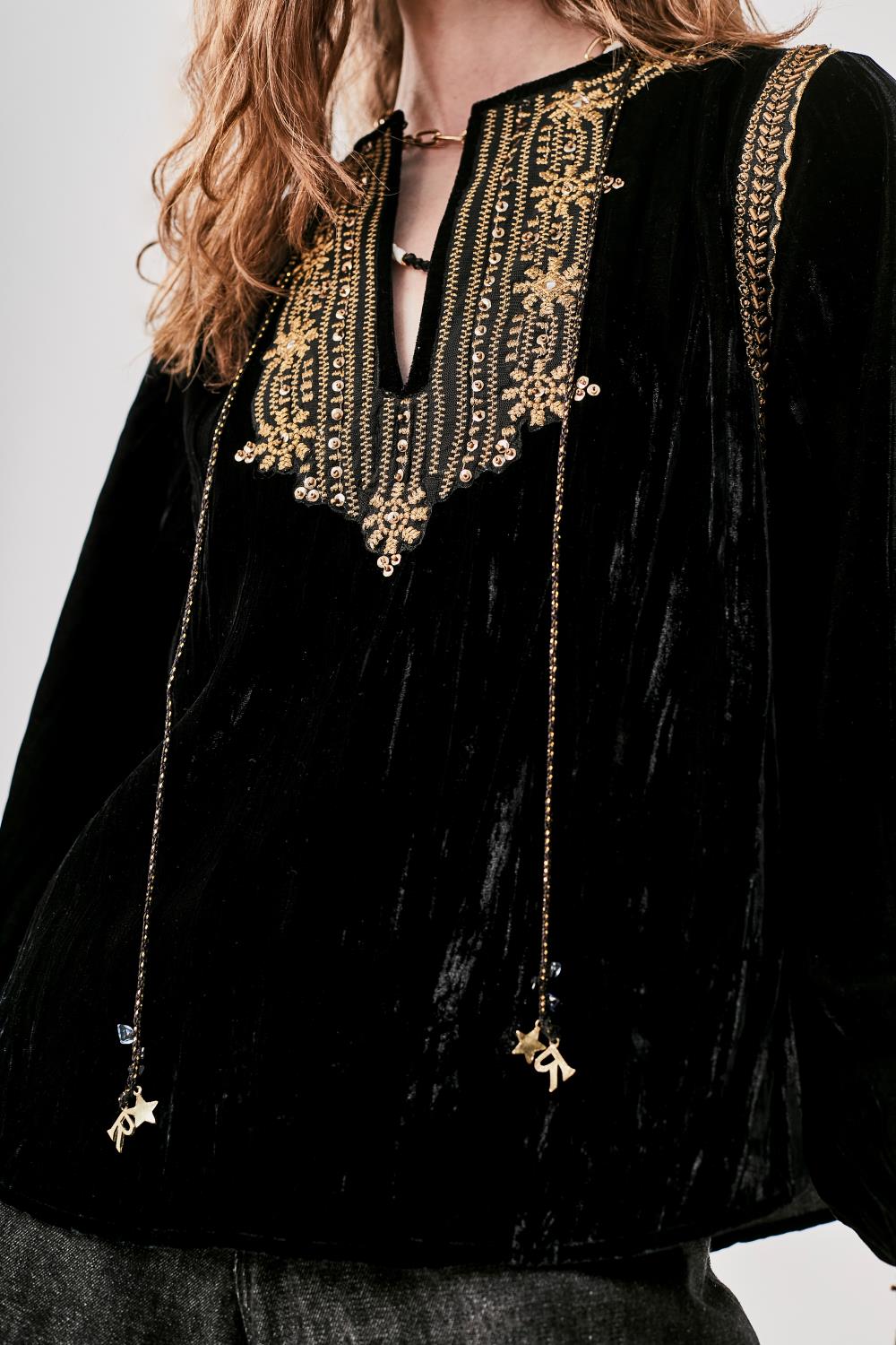 Camisa Gandha Velvet