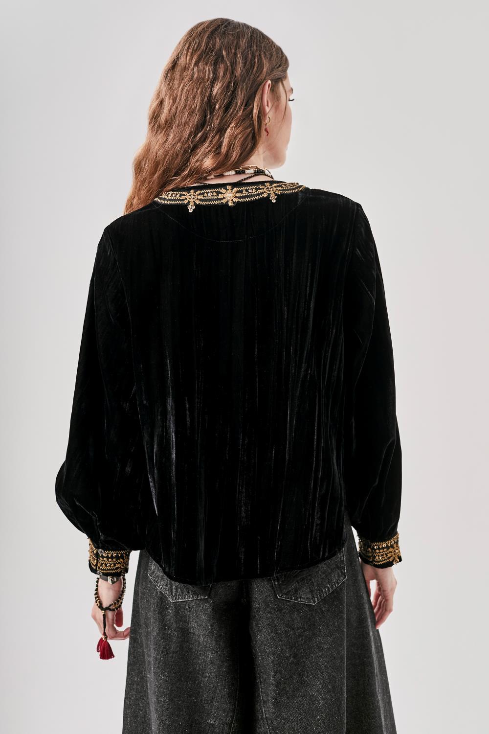 Camisa Gandha Velvet