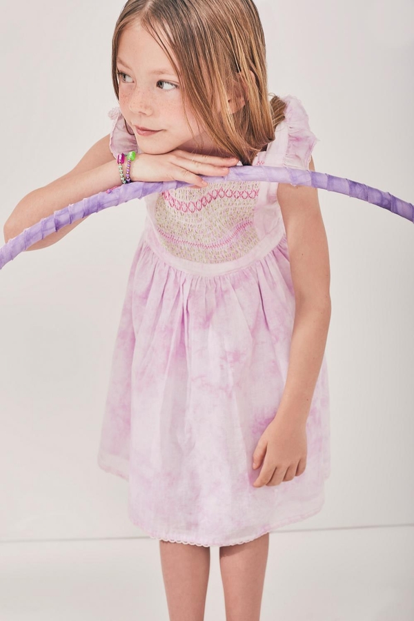 vestido smock batik girls